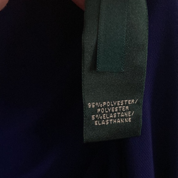 Size 8 slinky knee length purple Lauren dress - Picture 7 of 7